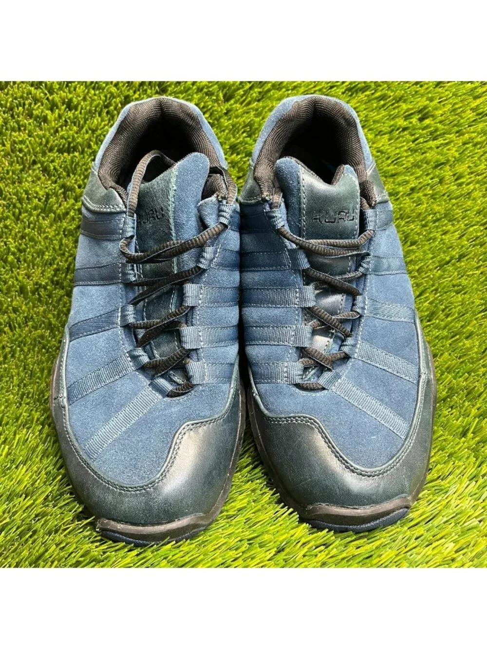 Kuru Chicane Womens Size 9.5D Blue Black Athletic Walking Suede Shoes Sneakers
